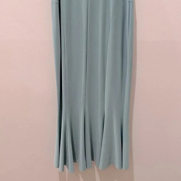 Norma Kamali Strapless Fishtail Midi Dress in Vintage Mint sz L - Picture 11 of 14